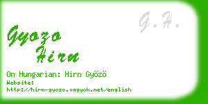 gyozo hirn business card