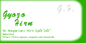 gyozo hirn business card